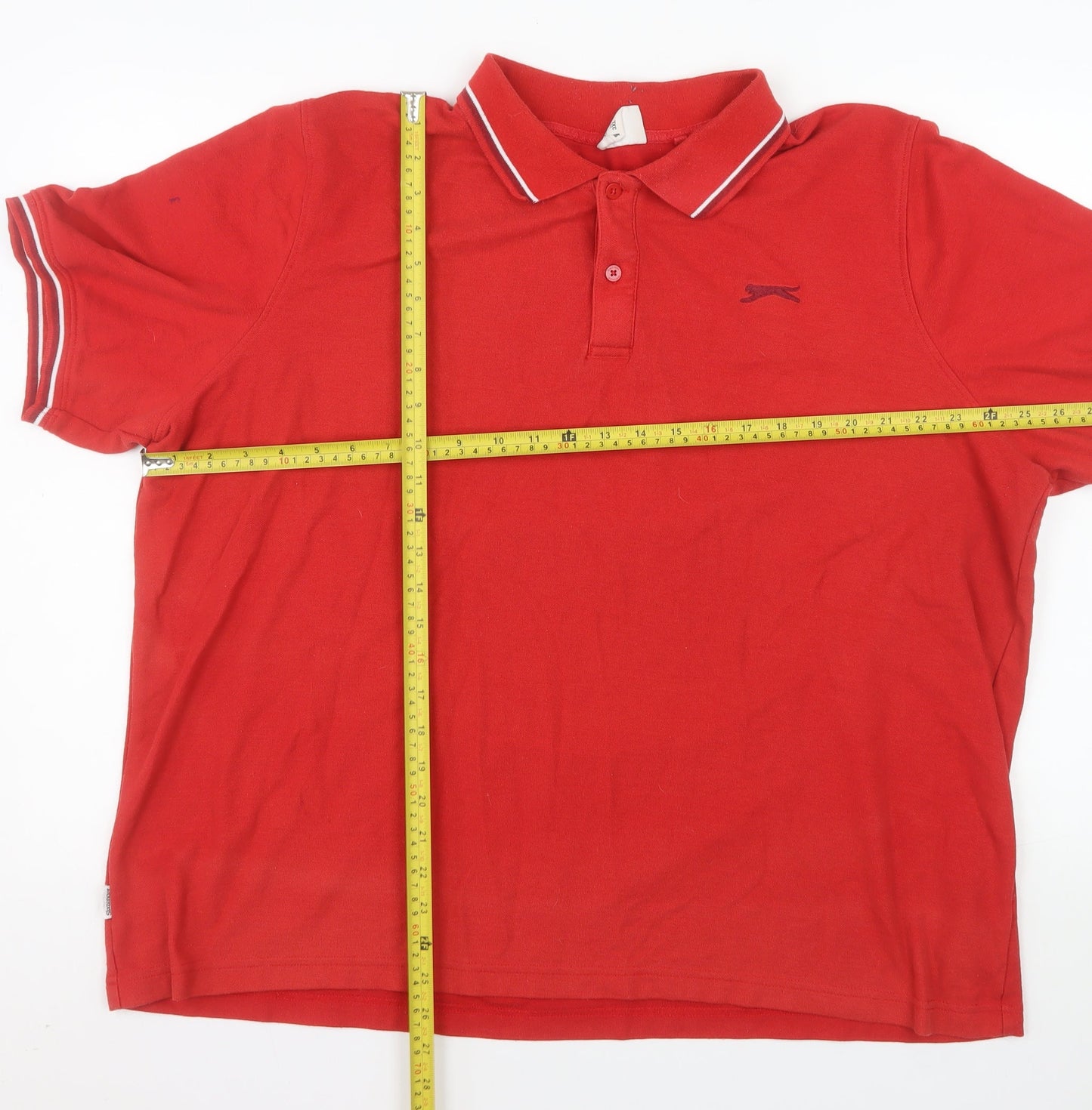 Slazenger Men's Red 3XL Polo Shirt Regular Fit Sports Top