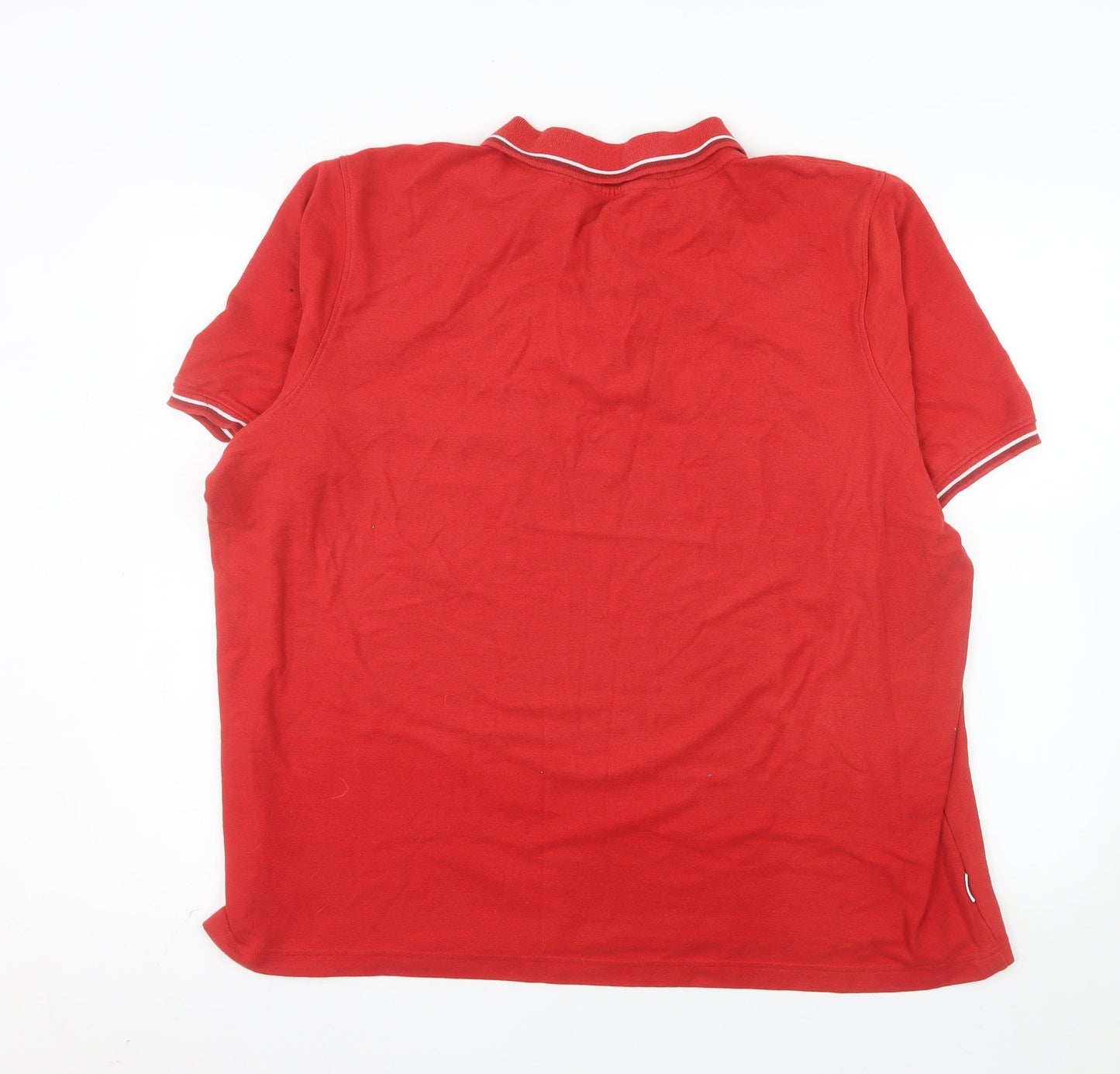 Slazenger Men's Red 3XL Polo Shirt Regular Fit Sports Top