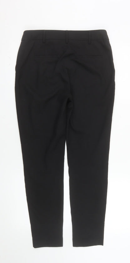 Next Women’s Black Slim Fit Tapered Tailored Trousers Size 8