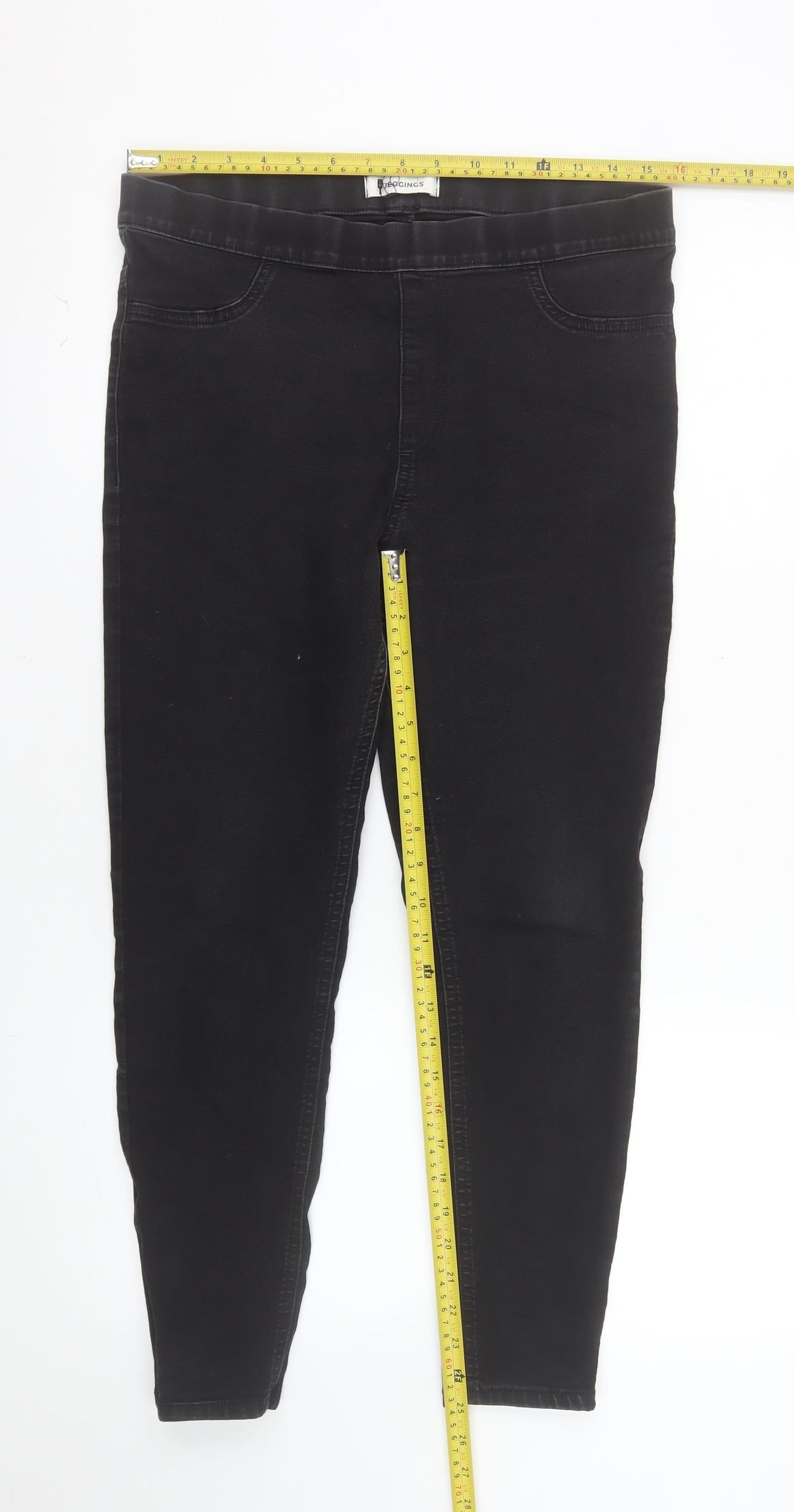 Marks and Spencer Womens Black Jegging Jeans Size 14 Short