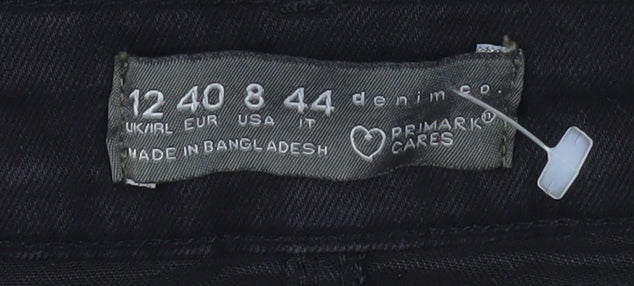 Primark Women Black High Rise Skinny Jeans Size 12