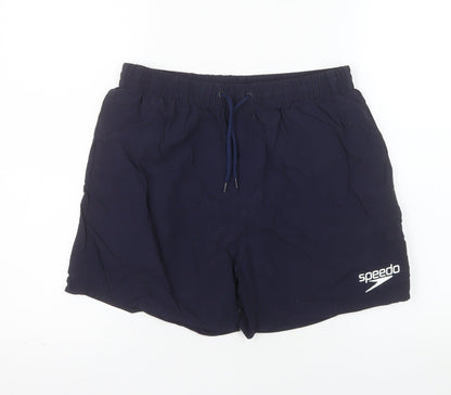 Speedo Men's Navy Blue Swim Shorts S Regular Fit Quick Dry