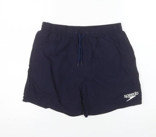 Speedo Men's Navy Blue Swim Shorts S Regular Fit Quick Dry
