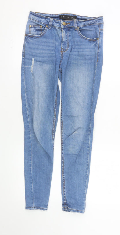 Denim Co. Womens Blue Skinny Mid Rise Stretch Jeans Size 10