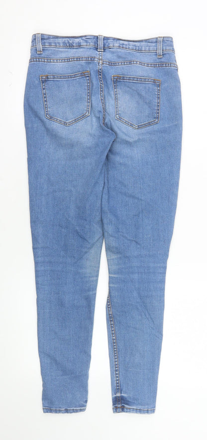 Denim Co. Womens Blue Skinny Mid Rise Stretch Jeans Size 10