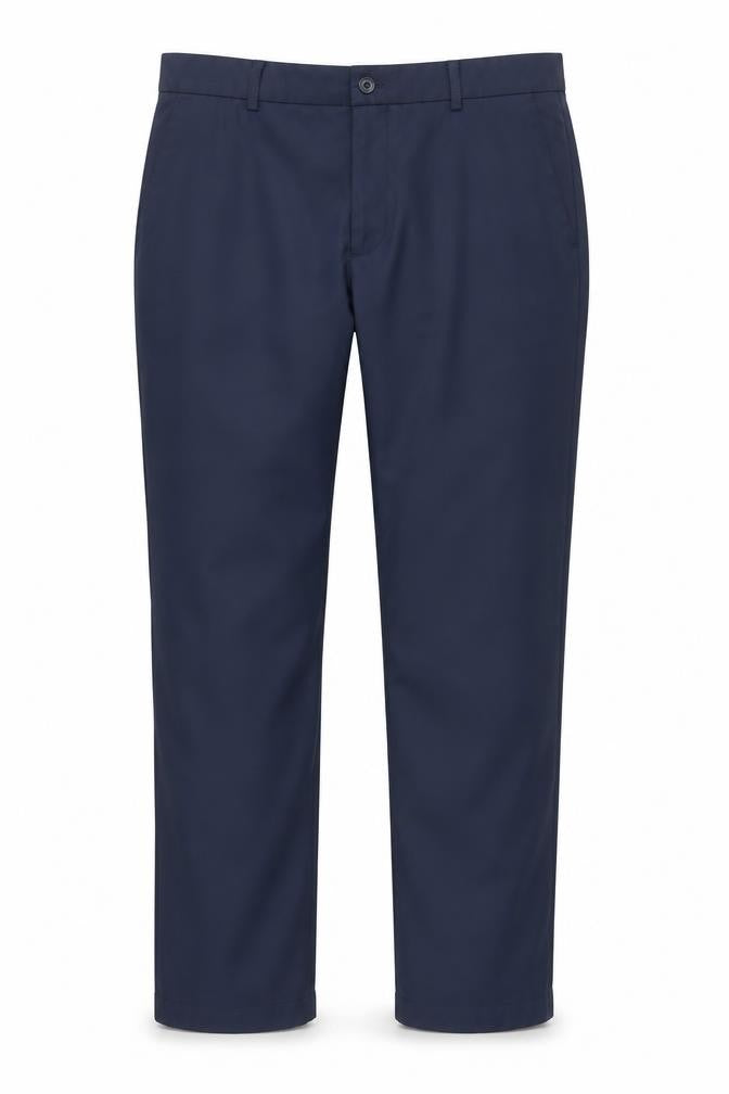 Front view of Padraig Harrington for Dunnes Stores Men's Navy Dress Pants 36in Waist Regular Leg Polyester