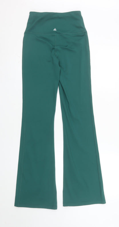 Dunnes Stores Women’s Green Flared Activewear Trousers XS