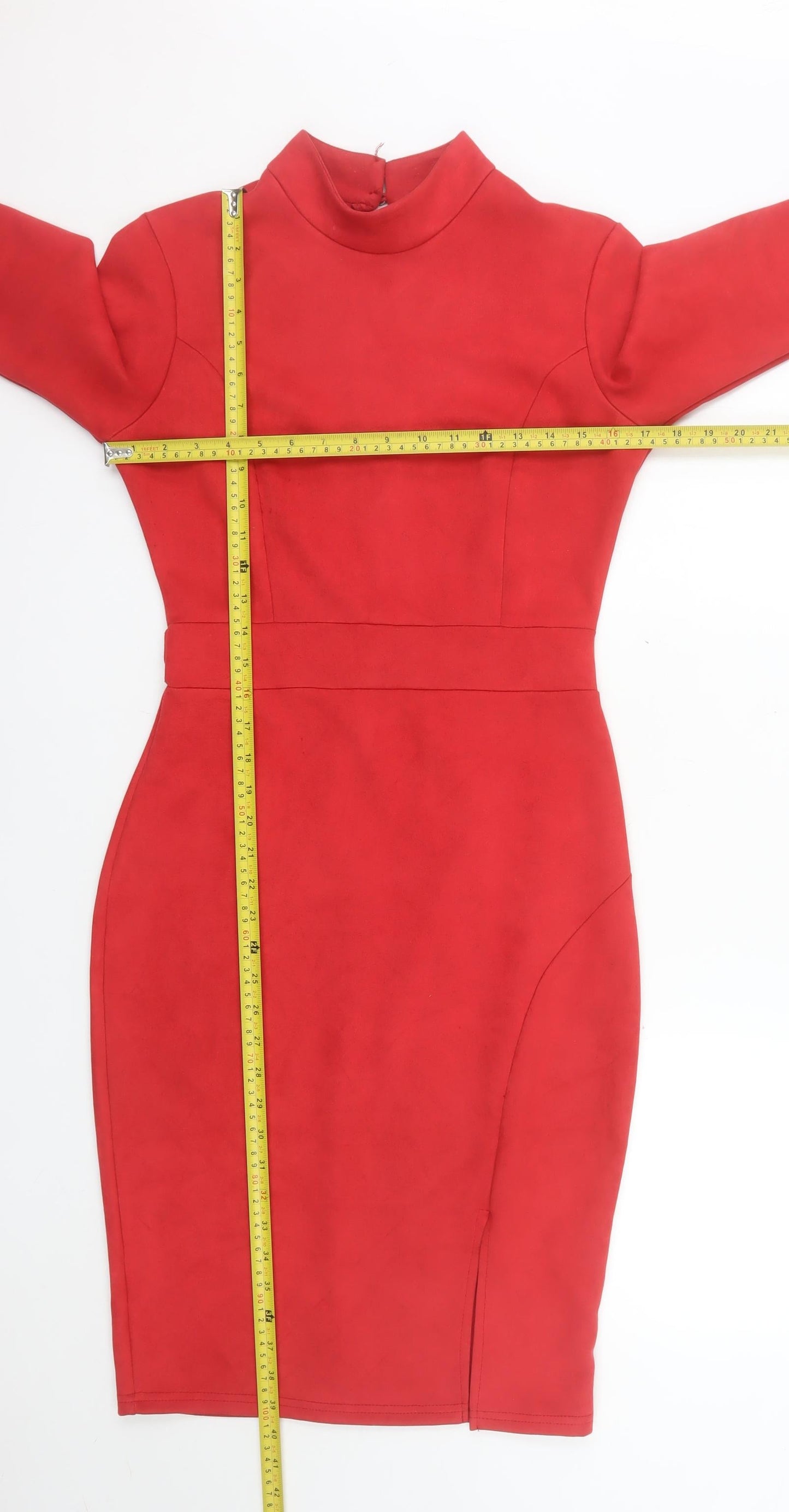 Saint Maine Women's Red Size 10 Bodycon Knee Length Dress