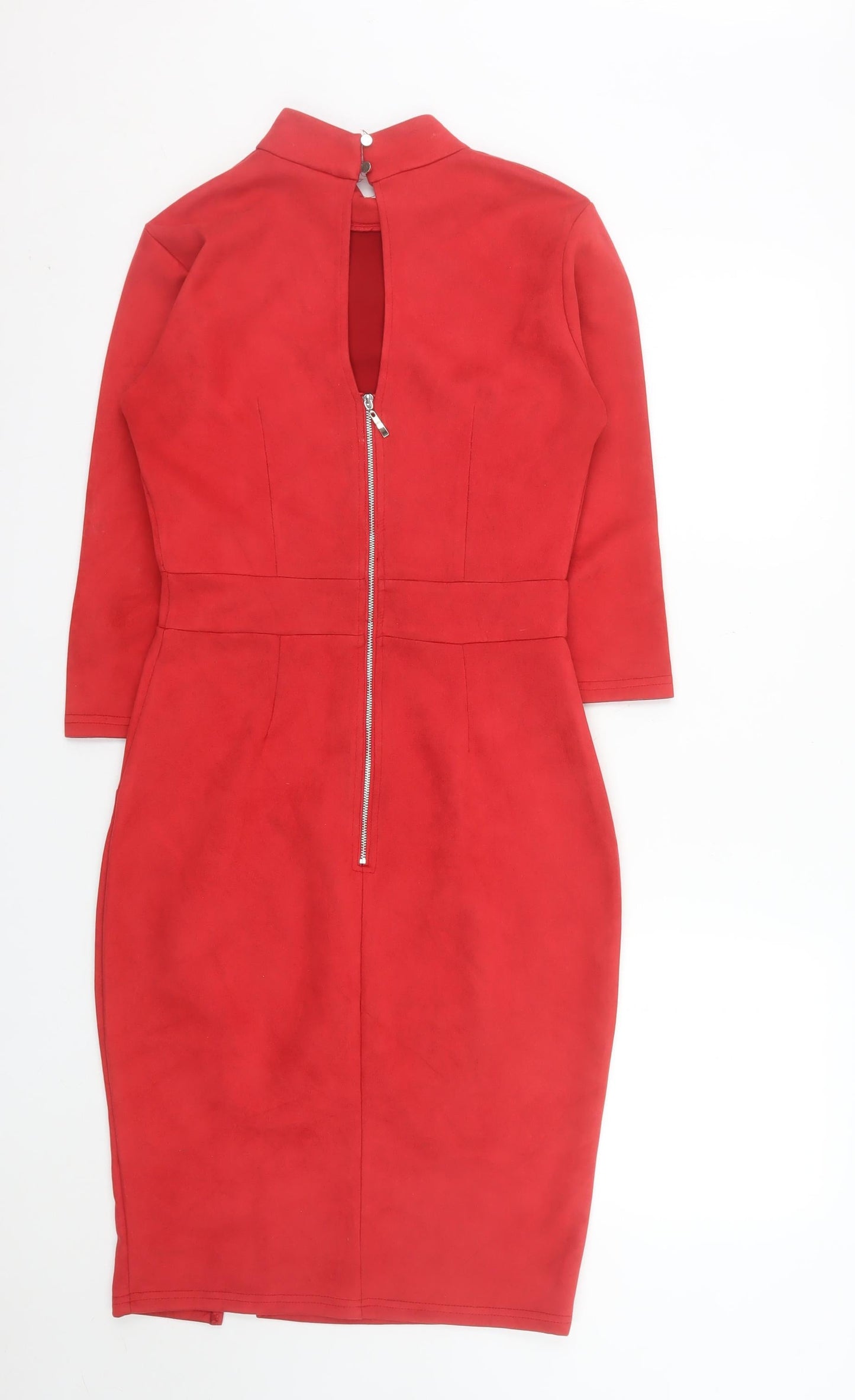 Saint Maine Women's Red Size 10 Bodycon Knee Length Dress