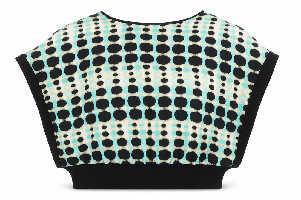 Roz & Ali Women’s Multicoloured Geometric Chiffon Blouse Size 18 Plus