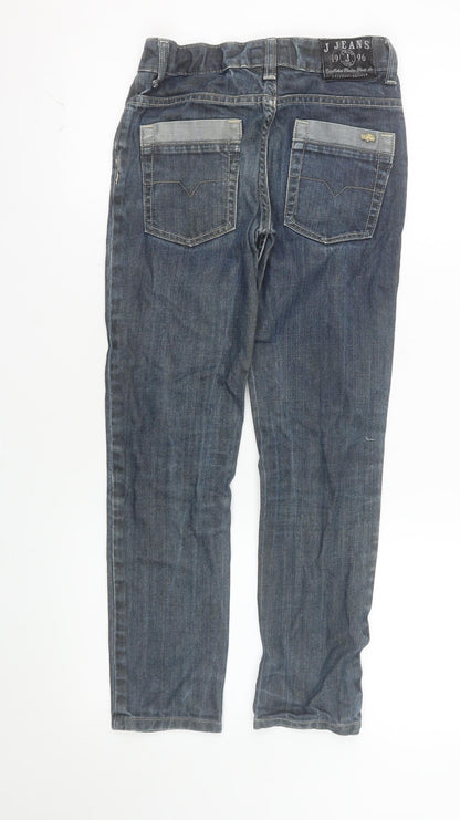J Jeans Authentic Boys Blue Straight Denim Jeans Age 10 Regular Fit