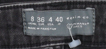 Primark Women Black Bootcut Jeans Size 8 Regular Fit Denim Co