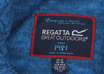 Regatta Great Outdoors Women's Blue Hoodie UK 12 Pullover Fleece