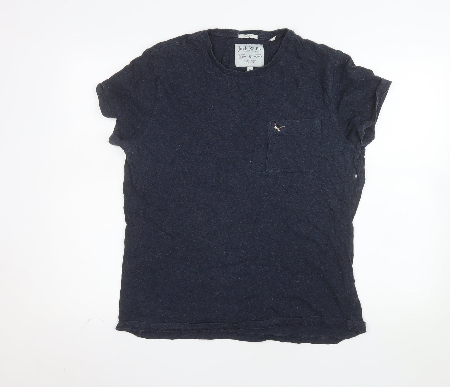 Jack Wills Men's Navy Blue XL Short Sleeve Crew Neck T-Shirt