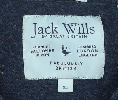 Jack Wills Men's Navy Blue XL Short Sleeve Crew Neck T-Shirt