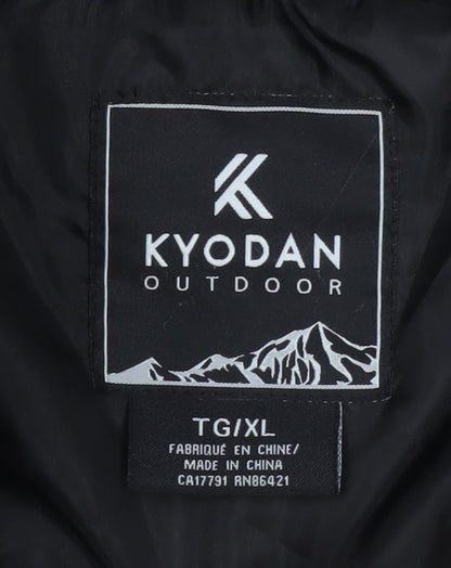 Kyodan Men Black XL Puffer Softshell Jacket Water Resistant Outdoor