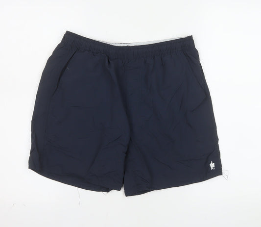 French Connection Men's Black Athletic Shorts M Nylon Quick Dry