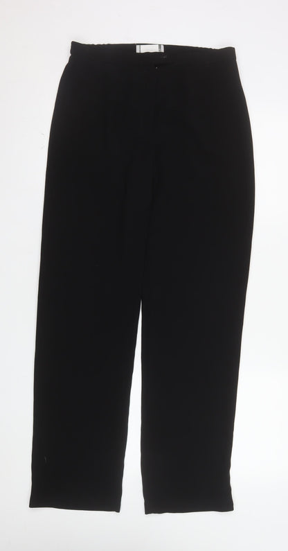 Gerrard Creation Womens Black Size 12 Straight Dress Trousers