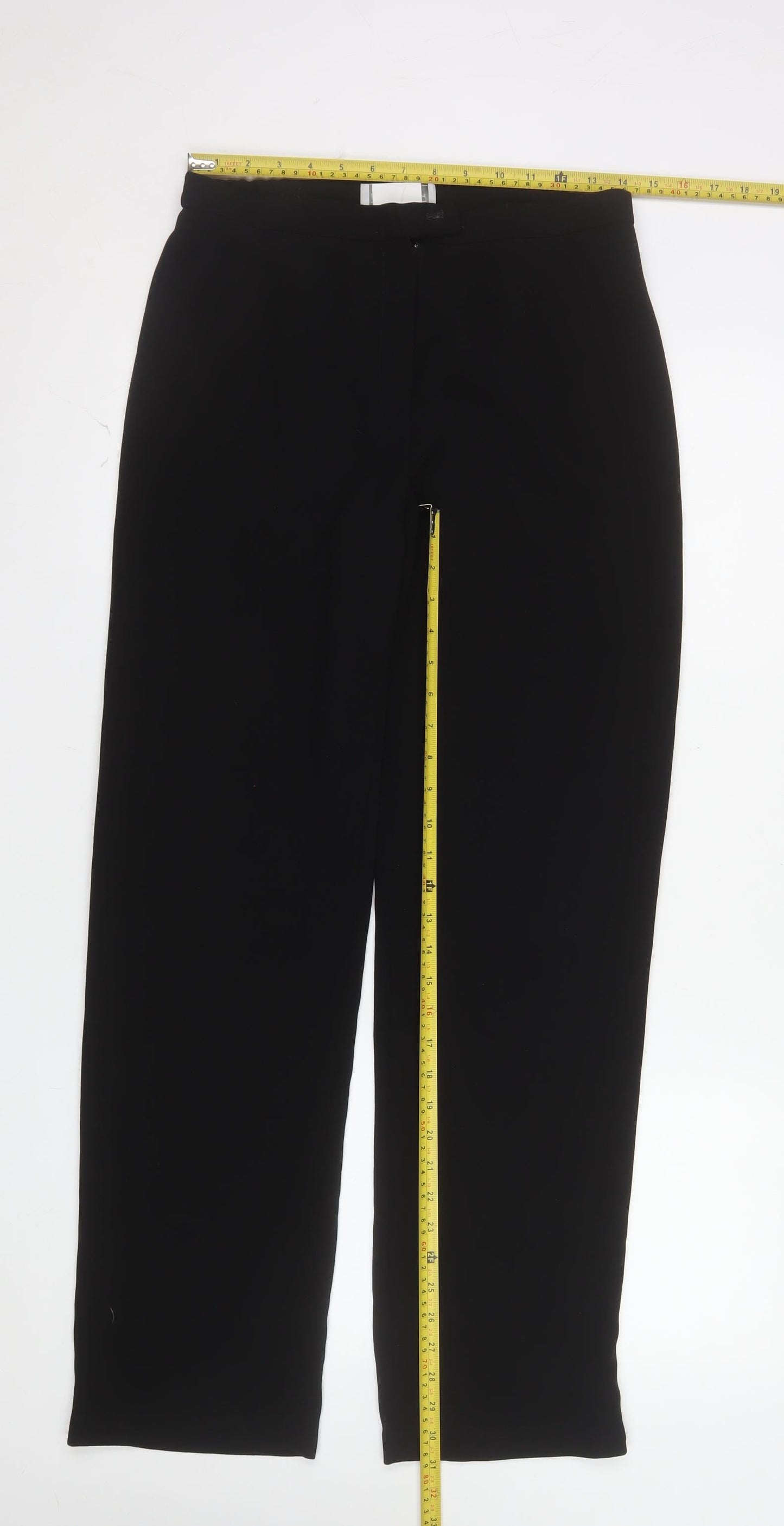 Gerrard Creation Womens Black Size 12 Straight Dress Trousers
