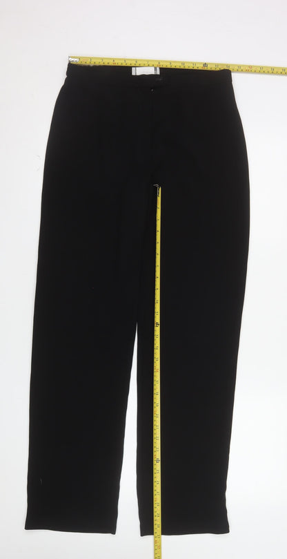 Gerrard Creation Womens Black Size 12 Straight Dress Trousers