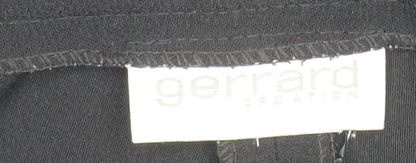 Gerrard Creation Womens Black Size 12 Straight Dress Trousers