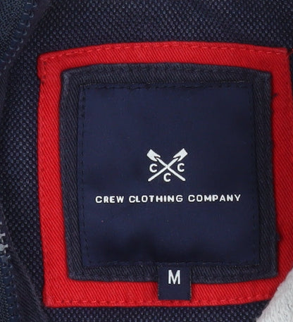 Crew Clothing Company Men's Navy 1/4 Zip Cotton Sweatshirt Size M