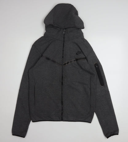 Nike Men’s Grey Full Zip Hoodie M Hooded Sportswear