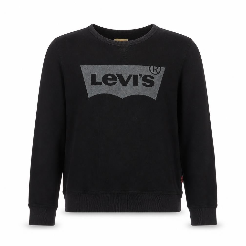 Levi's Boys Black Logo Crew Neck Pullover Sweatshirt Size 12 Years
