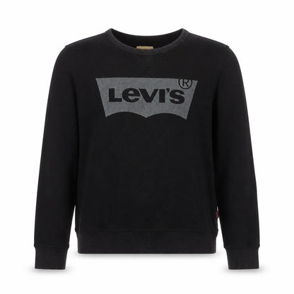 Levi's Boys Black Logo Crew Neck Pullover Sweatshirt Size 12 Years