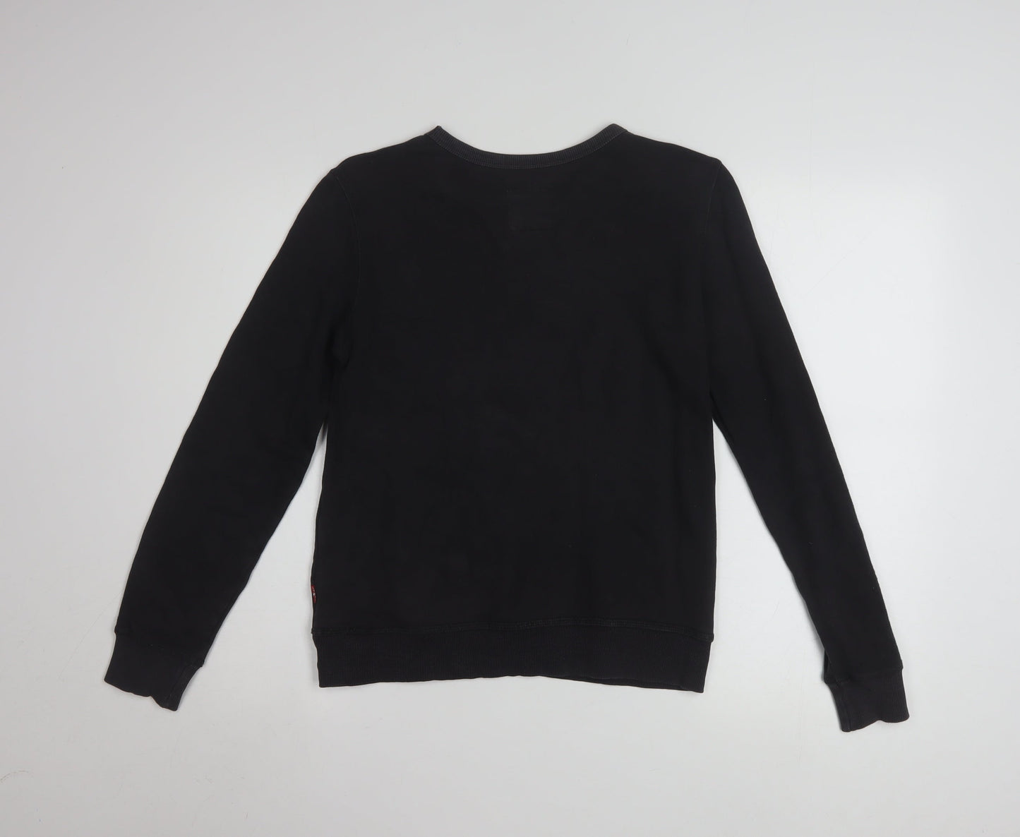 Levi's Boys Black Logo Crew Neck Pullover Sweatshirt Size 12 Years