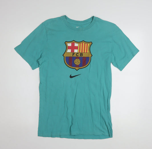 Nike Men's Green FCB Barcelona Graphic T-Shirt Size S