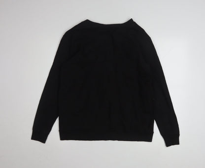 Calvin Klein Jeans Men's Black Logo Pullover Sweatshirt Size S