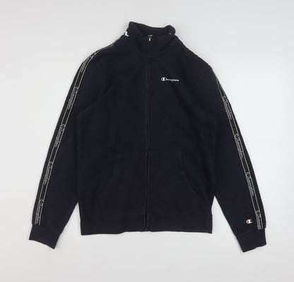 Champion Teens Black X-Large Track Jacket 60 Cotton 40 Polyester