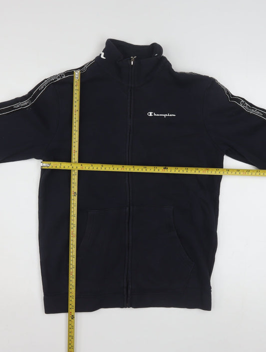 Champion Teens Black X-Large Track Jacket 60 Cotton 40 Polyester
