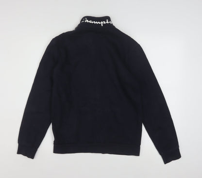 Champion Teens Black X-Large Track Jacket 60 Cotton 40 Polyester