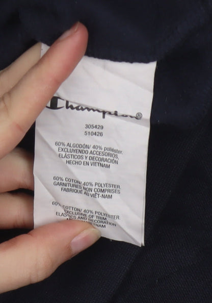 Champion Teens Black X-Large Track Jacket 60 Cotton 40 Polyester