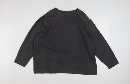 Disney Women’s Grey Mickey Mouse Pullover Sweatshirt XL