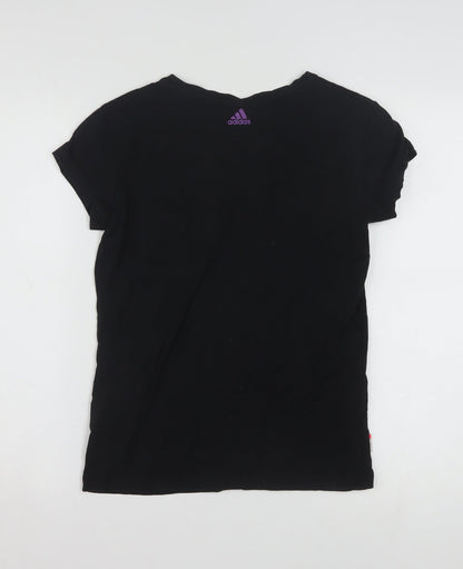 Adidas Women’s Black Basic Logo T-Shirt Size 14