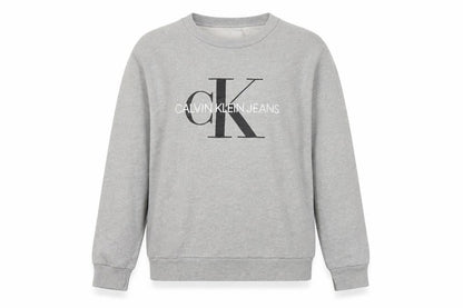 Calvin Klein Jeans Men’s Grey Logo Pullover Sweatshirt XS