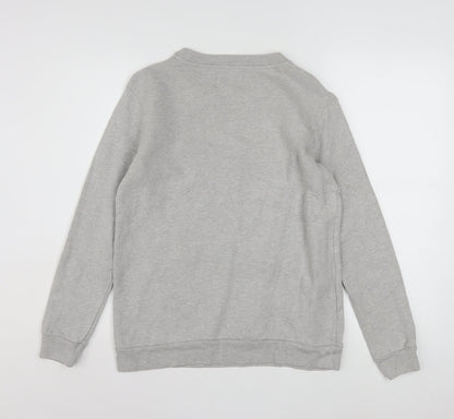 Calvin Klein Jeans Men’s Grey Logo Pullover Sweatshirt XS