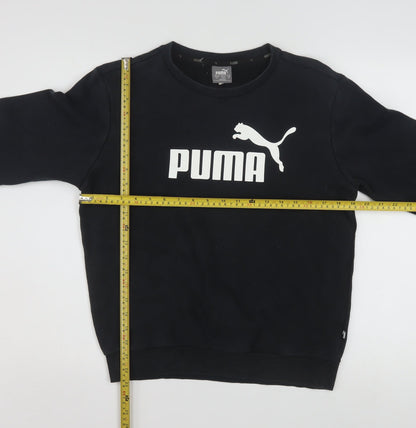 Puma Men's Black XS Pullover Crew Neck Graphic Sweatshirt
