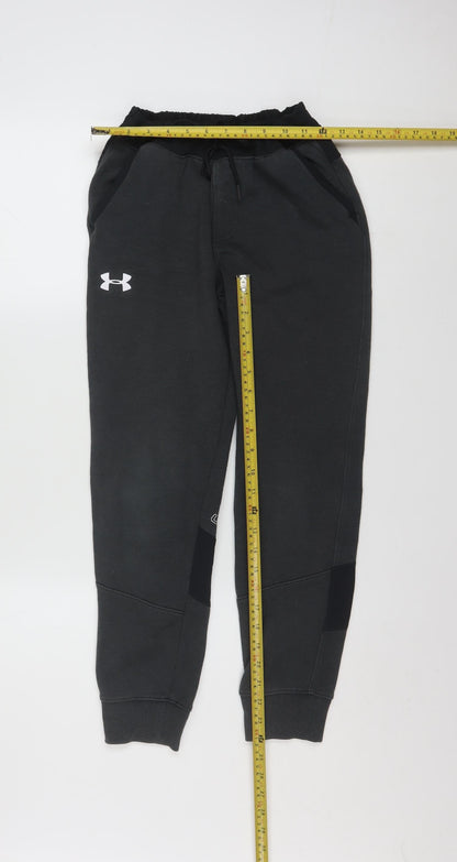 Under Armour Boys Black Large ColdGear Jogger Sweatpants Trousers