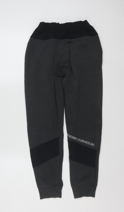 Under Armour Boys Black Large ColdGear Jogger Sweatpants Trousers