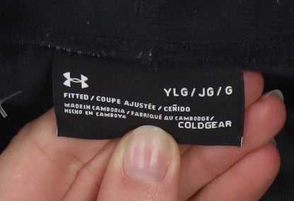 Under Armour Boys Black Large ColdGear Jogger Sweatpants Trousers