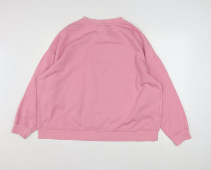Disney Women’s Pink Minnie Mouse XL Pullover Sweatshirt