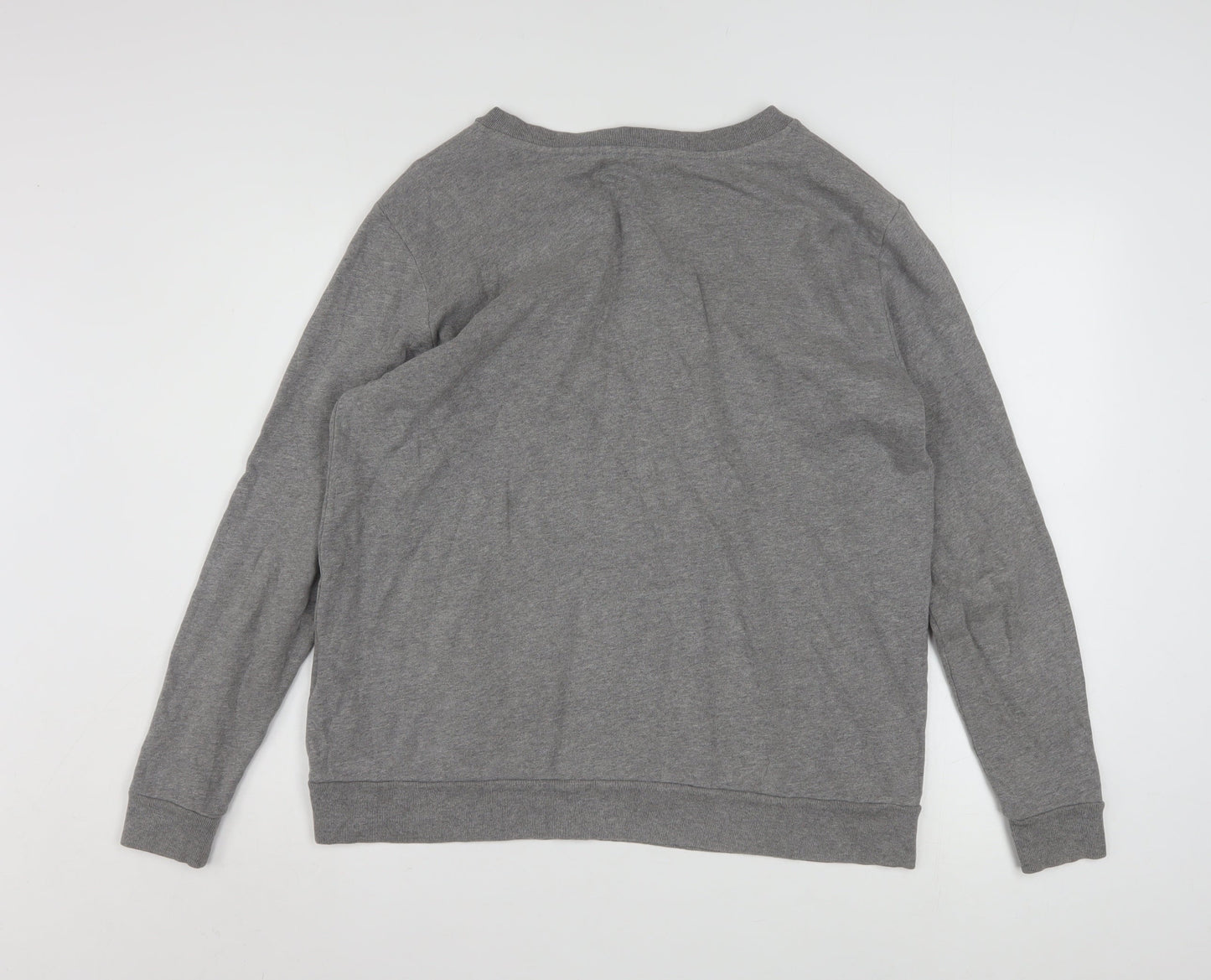 Calvin Klein Jeans Men's Grey Small Logo Crew Neck Sweatshirt
