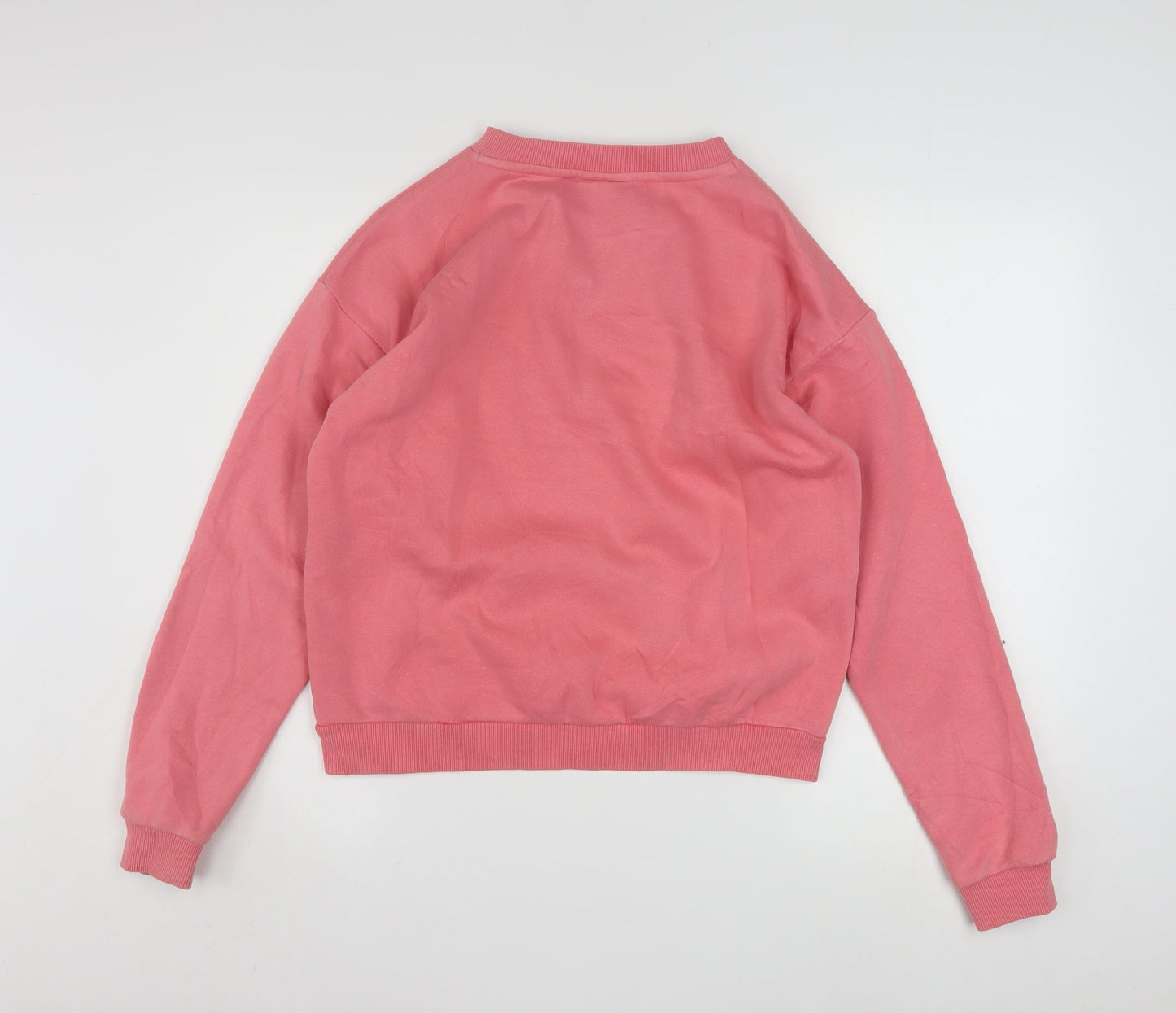 FILA Womens Pink Logo Pullover Sweatshirt XS Casual