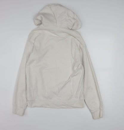 Levi's Men's Ivory XS Pullover Hoodie with Logo and Kangaroo Pocket