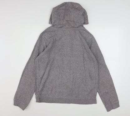 Nike Men's Grey XL Pullover Hoodie Standard Fit Graphic Logo