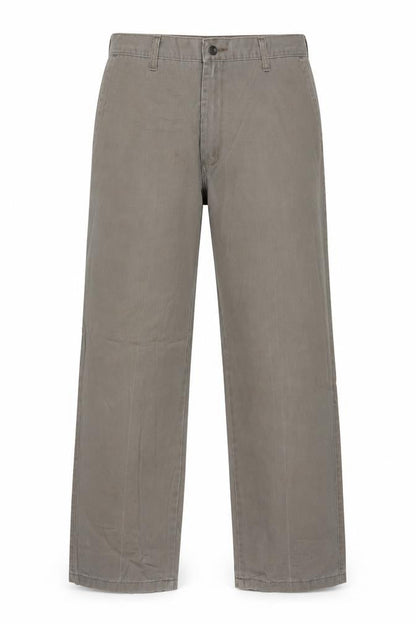 Lee Men's Grey Khakis Trousers 36x29 Cotton Regular Fit
